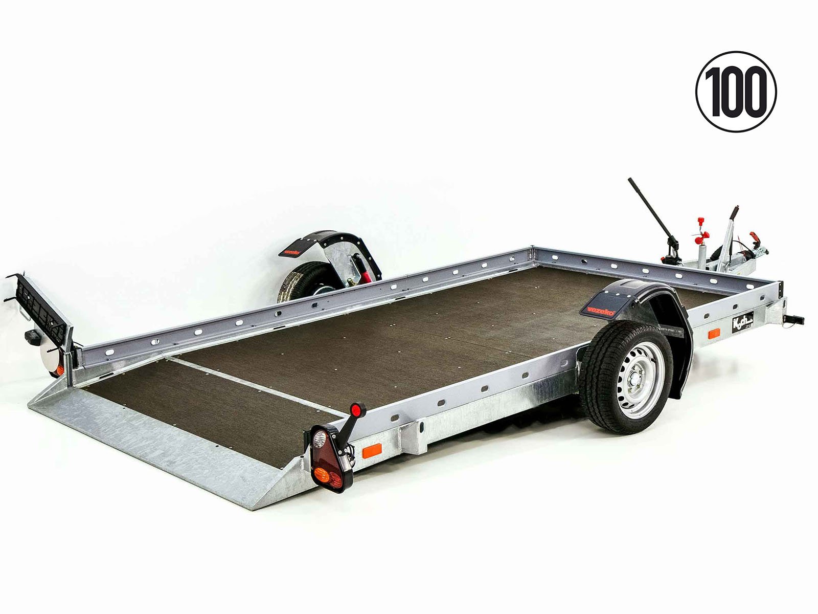 15-absen-2.jpg Vezeko Smartanhänger 180×347 cm 1,8 t | Lochblech Seitenwände-Neu – Bild 1