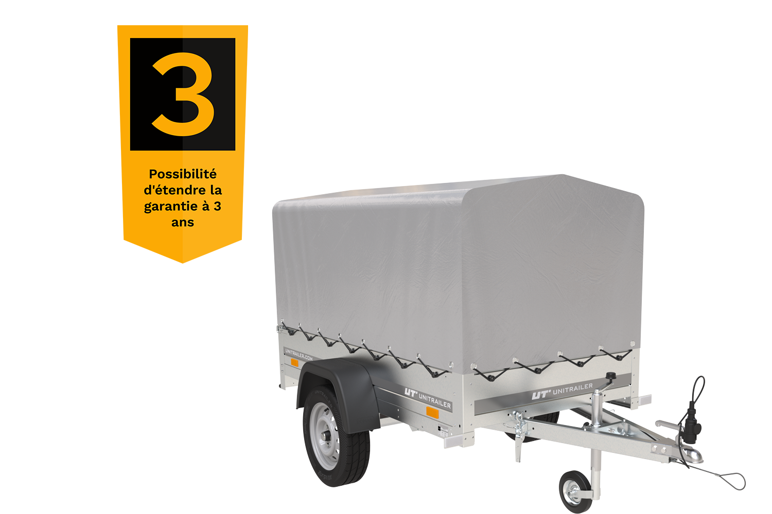 75.png 750 kg Anhänger 200 x 125 mit Domdeckel und Überrollbügel Garden Trailer 201 KIPP – Bild 1
