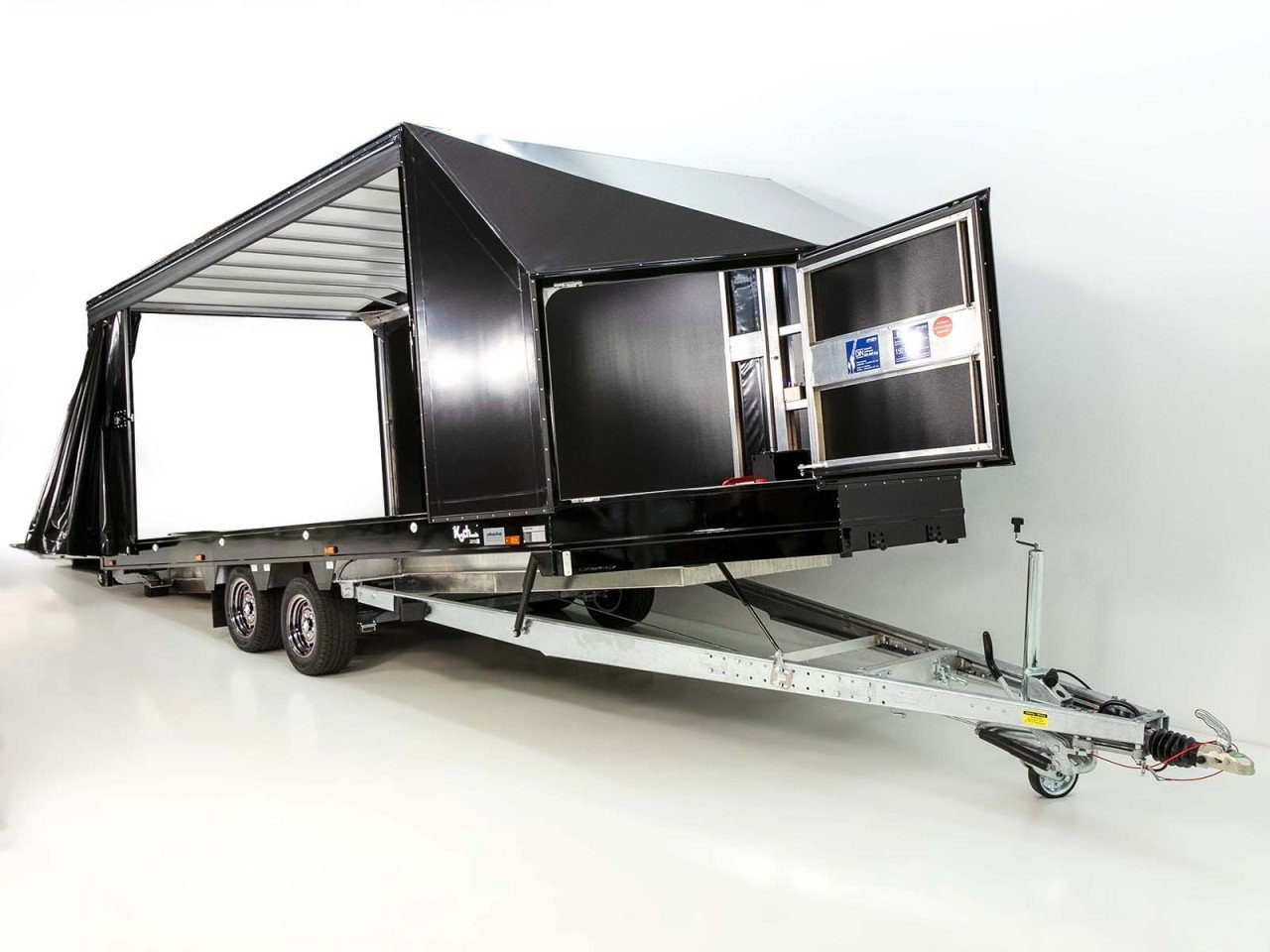 83.jpg Moetefindt Autotransportanhänger Plane FTP235 235x550cm 3,5t Höhe:180cm|schwarze Felgen-Neu – Bild 1