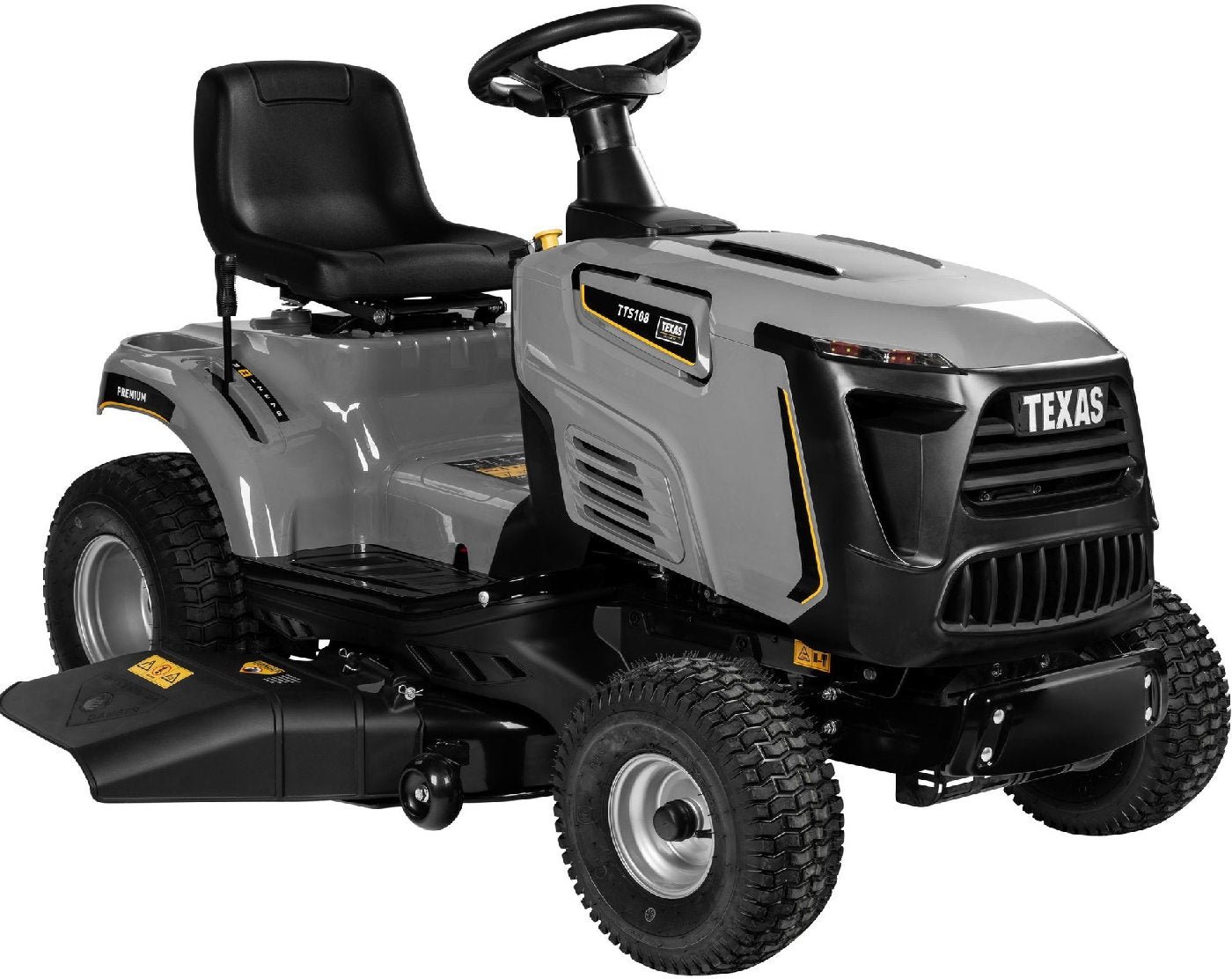 Texas_Premium_TTS108_20240524_1800x1800.jpg Texas Rasentraktor mit Seitenauswurf Premium TTS108 – Modell 2025-Neu – Bild 1