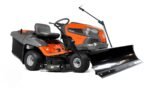 HUSQVARNA TC 242 T mit Schneeschild 120Plus & Gartentraktoren Anhänger 275-Neu – Bild 3