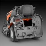 HUSQVARNA TC 242 T mit Schneeschild 120Plus & Gartentraktoren Anhänger 275-Neu – Bild 4