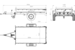 Anhänger Führerschein B Garden Trailer 200 KIPP 200×106 cm 750 kg mit Laubgitteraufsatz – Bild 2