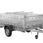 Einachsiger Anhänger 230×125 UNITRAILER GARDEN 230 KIPP mit Bordwandaufsatz und Aludeckel