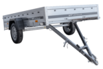 Einachsiger PKW-Anhänger 264×150 Unitrailer Garden Trailer 265 KIPP-Neu