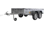 Garden Trailer 264/2 Kipp Mit Stützrad, Graue Flachplane Und Planenträger-Neu