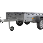 Garden Trailer 264/2 Kipp Mit Stützrad, Graue Flachplane Und Planenträger-Neu