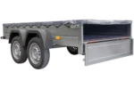 Garden Trailer 264/2 Kipp Mit Stützrad, Graue Flachplane Und Planenträger-Neu – Bild 7