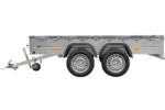 Garden Trailer 264/2 Kipp Mit Stützrad, Graue Flachplane Und Planenträger-Neu – Bild 4
