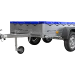 Garden Trailer 264/2 Kipp Mit Stützrad, Planenträger Und Blauer Flachplane-Neu