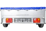Garden Trailer 264/2 Kipp Mit Stützrad, Planenträger Und Blauer Flachplane-Neu – Bild 7