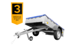 Garden Trailer 201 KIPP mit Flachplane, Stützrad und Planenträgern – Bild 5