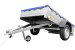 Garden Trailer 201 KIPP mit Flachplane, Stützrad und Planenträgern