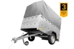 Kipper ungebremst Garden Trailer 200 KIPP mit zusätzlichen Bordwänden, Stützrad, Hochplane und Hochspriegel-Neu – Bild 2