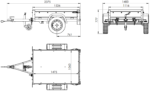 Kompakter Anhänger Garden Trailer 150 KIPP 150×106 cm 750 kg mit Laubgitteraufsatz – Bild 2