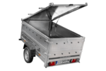 Leichtanhänger auf Federn 200×125 UNITRAILER GARDEN 201/R KIPP mit BIS-Seiten und Aluminiumabdeckung – Bild 6