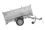 Leichter Anhänger 200×125 UNITRAILER GARDEN 201 KIPP mit BIS-Seitenwänden und Aluminiumabdeckung – Bild 6