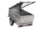 Leichter Anhänger 200×125 UNITRAILER GARDEN 201 KIPP mit BIS-Seitenwänden und Aluminiumabdeckung – Bild 4