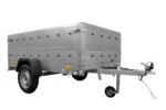 Pkw Anhänger Kipper 230×125 Garden Trailer 230 KIPP Unitrailer 750 kg mit Stützrad und zusätzlichen Bordwänden-Neu – Bild 5