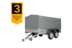 Garden Trailer 264/2 KIPP mit Stützrad, 80 cm und grauer Plane-Hochplane-Neu – Bild 7