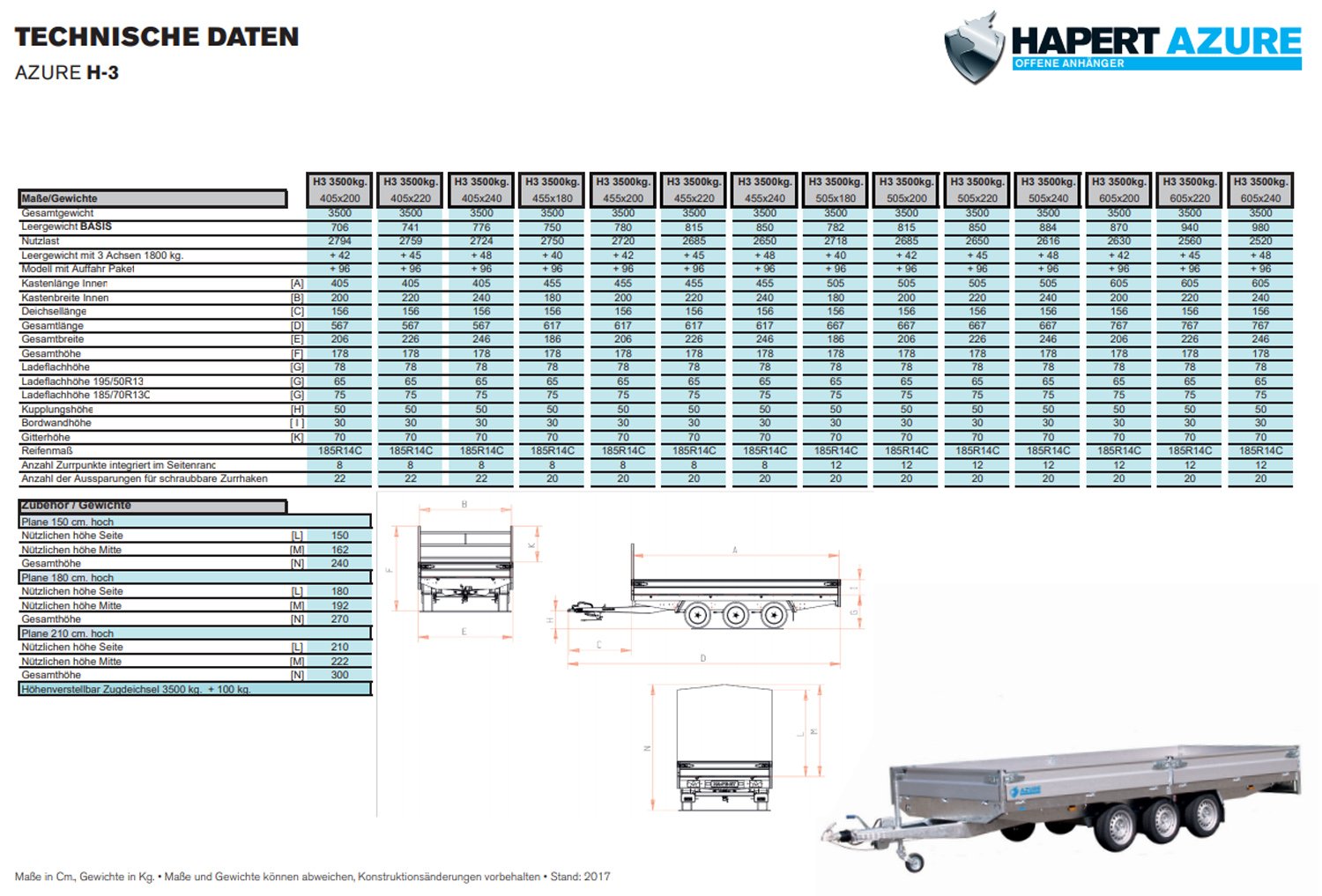 Hapert Azure H-3 – 3500 – 4550 x 2000 3-Achser Tridem – Bild 4